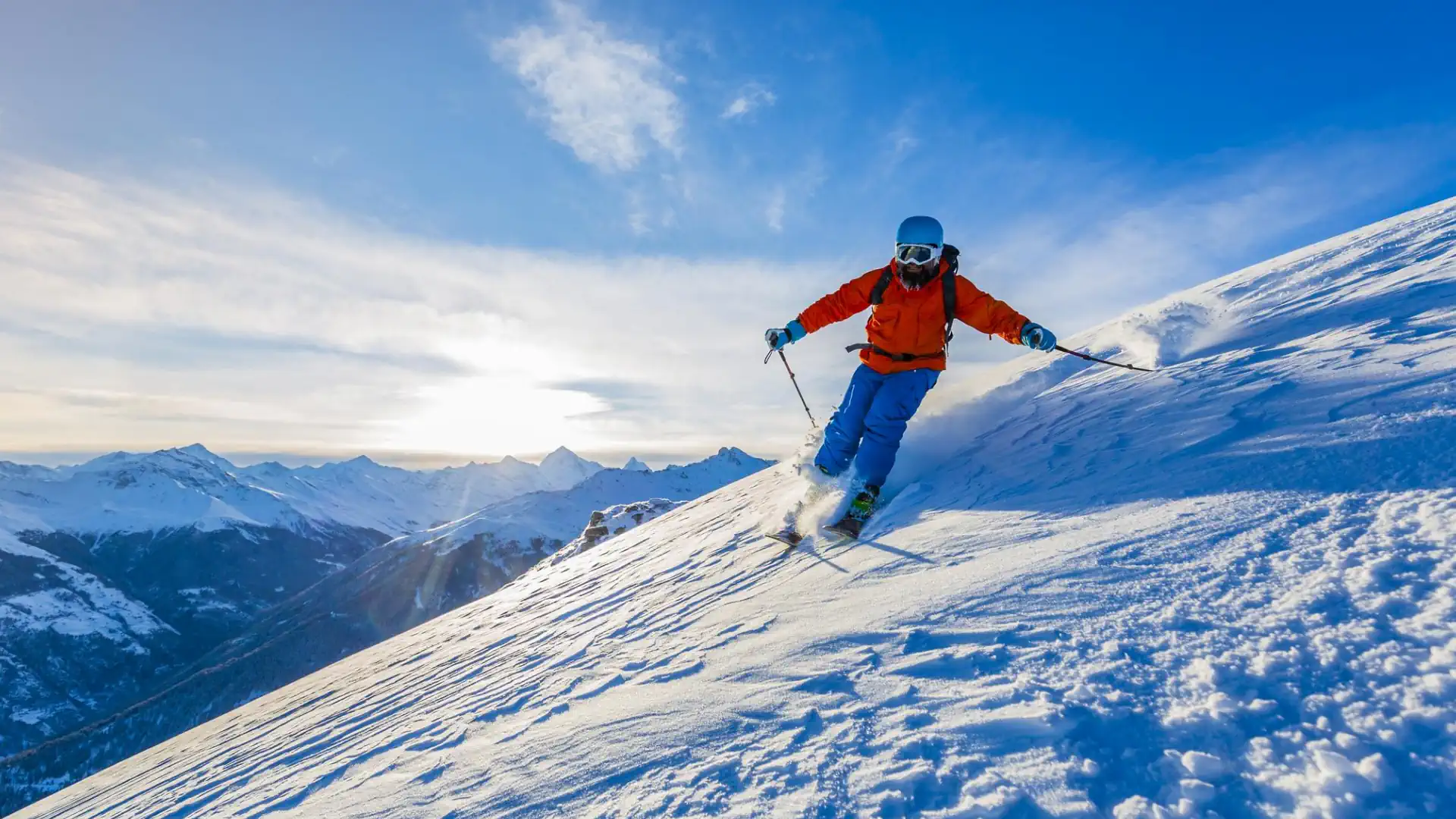 seguro nieve esquiador